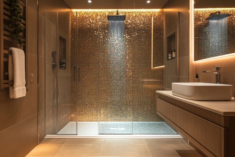 Spa Bathroom with Large Tiles
