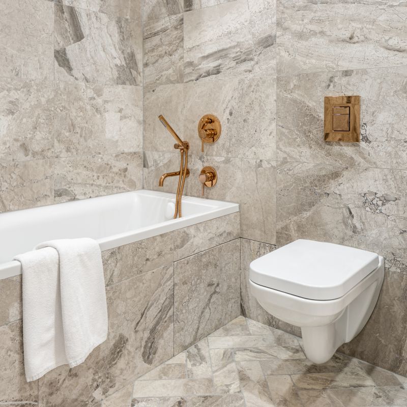 Luxury Bathroom with Statement Tile